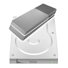 Erase hard disk drives using a degausser