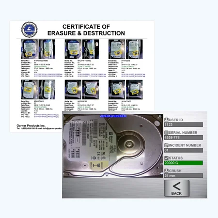 Garner PD-5e IRONCLAD Crusher - garner pd-5 ironclad crusher nsa evaluated hard drive ssd destruction