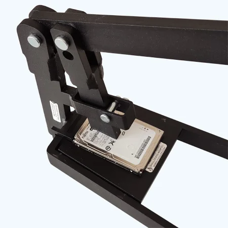 Manual HDD crusher - pure leverage hard drive crusher affordable harddisk ssd destruction